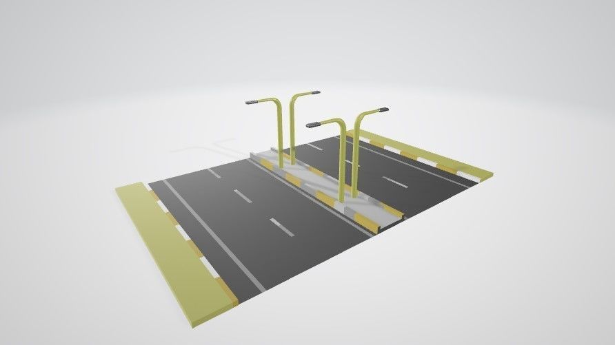 Street for gaming 3D model_10