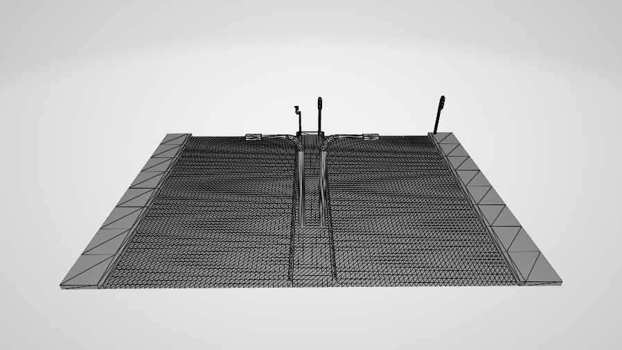 Street for gaming 3D model_9