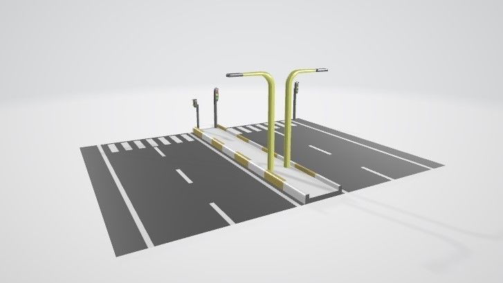 Street for gaming 3D model_12