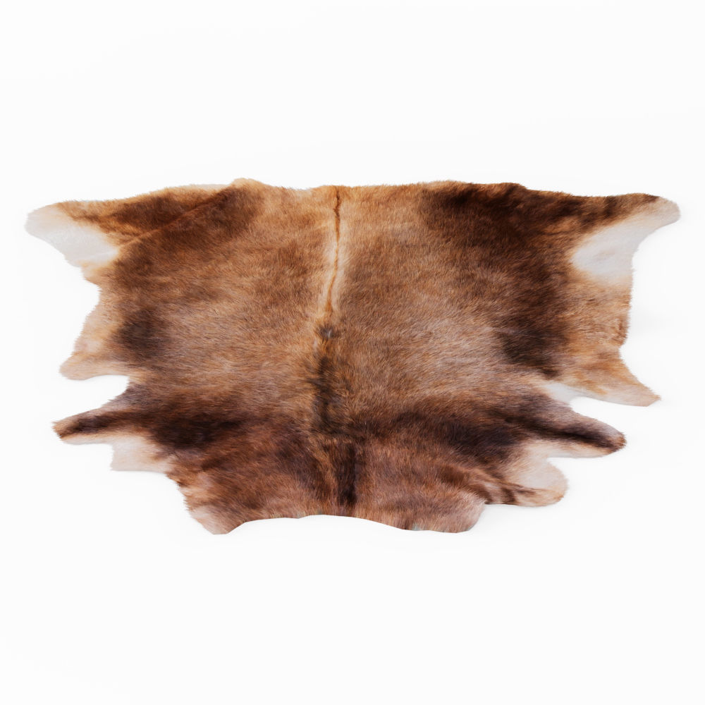 Natural Animal Cowhide Rug 3D model_1