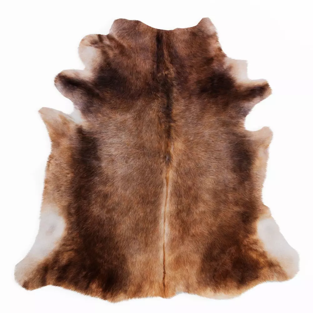 Natural Animal Cowhide Rug 3D model_0
