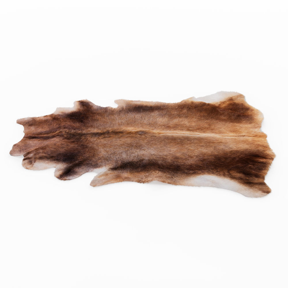 Natural Animal Cowhide Rug 3D model_2