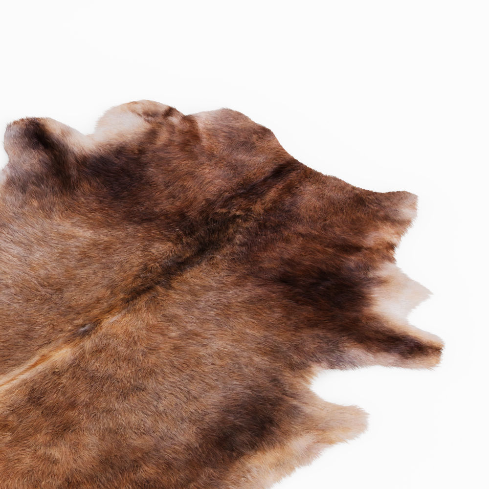 Natural Animal Cowhide Rug 3D model_3