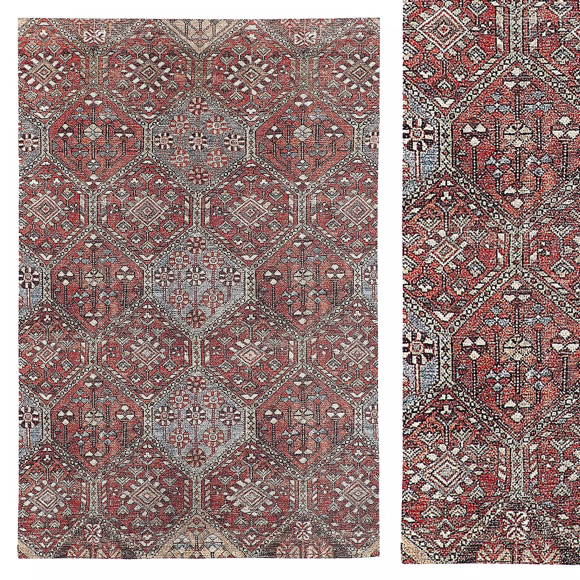 Urban Outfitters Drew Printed Rug 3D model