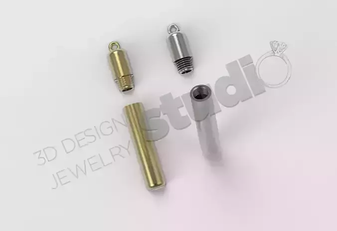 Urn Ash Chamber pendant 3d model