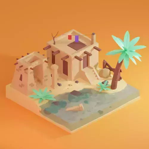 Low-poly egypt installation