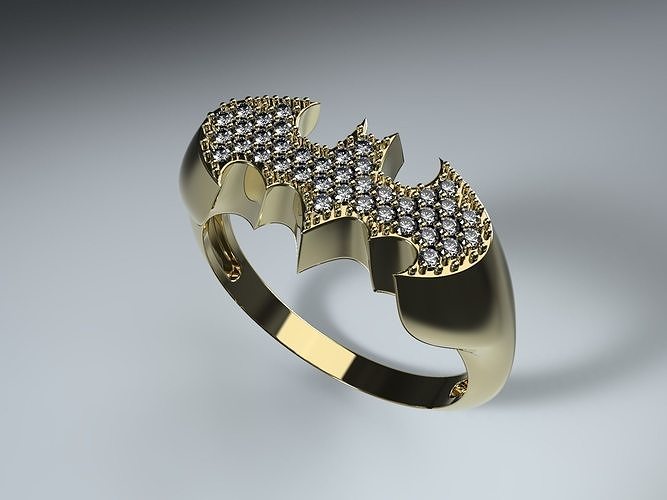 Bathman ring Dark Knight  3D print model