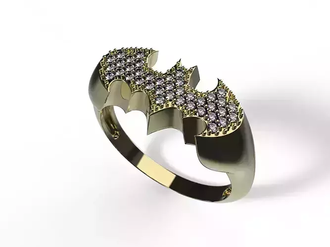 Bathman ring Dark Knight 3D print model