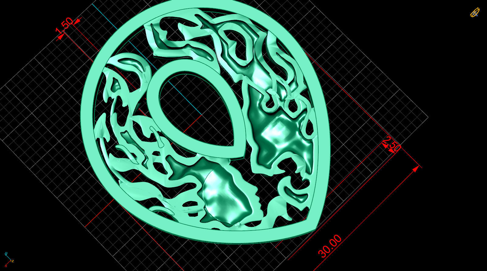 panther Necklace Instinto magerit 3D print model_8