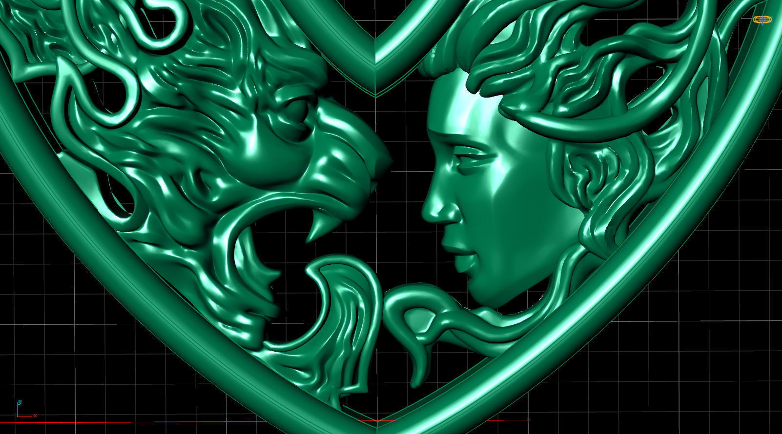 panther Necklace Instinto magerit 3D print model_6