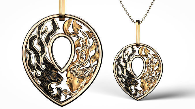 panther Necklace Instinto magerit 3D print model