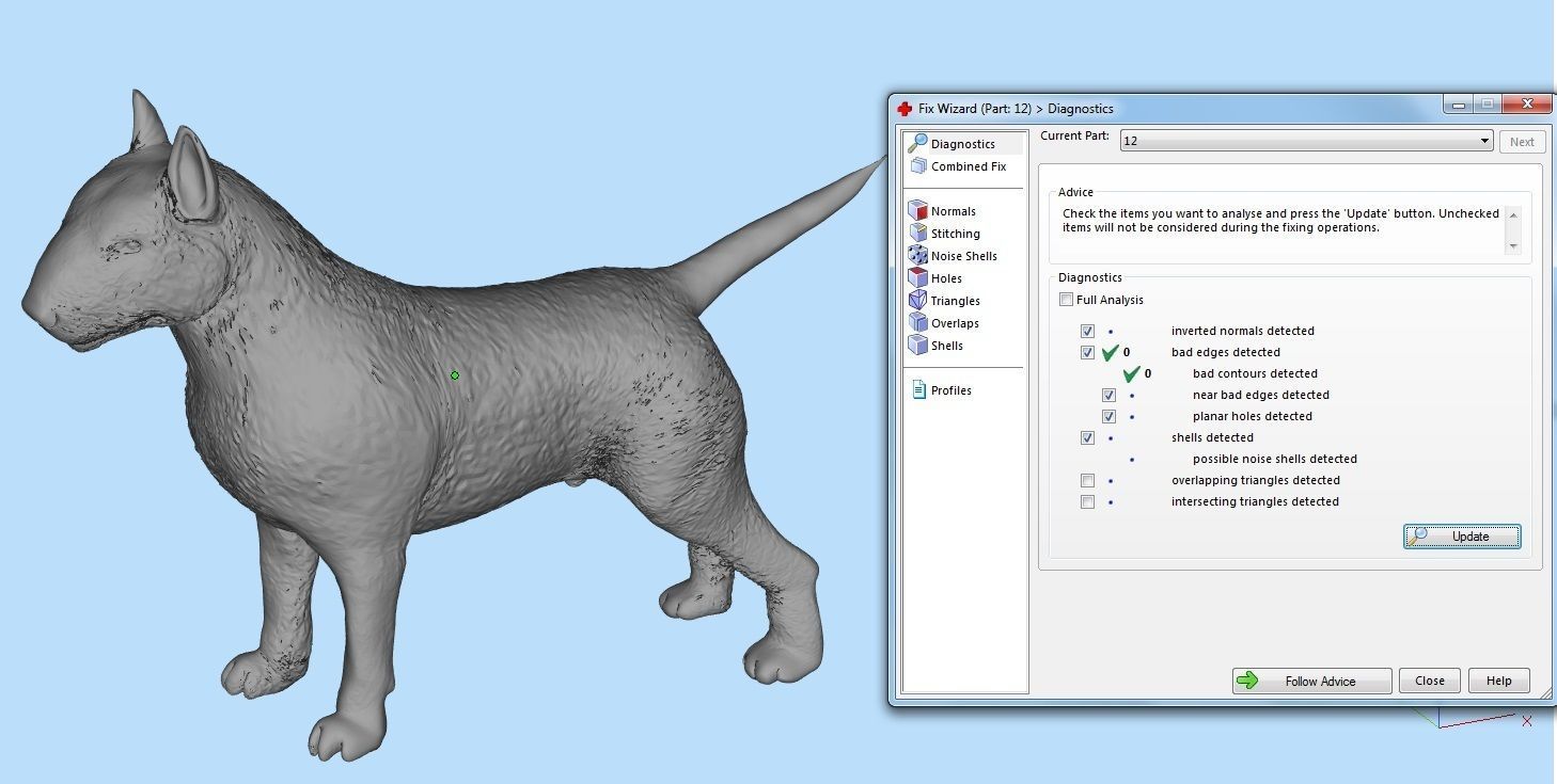 full body bull terrier and head with a collar 3D print model_5