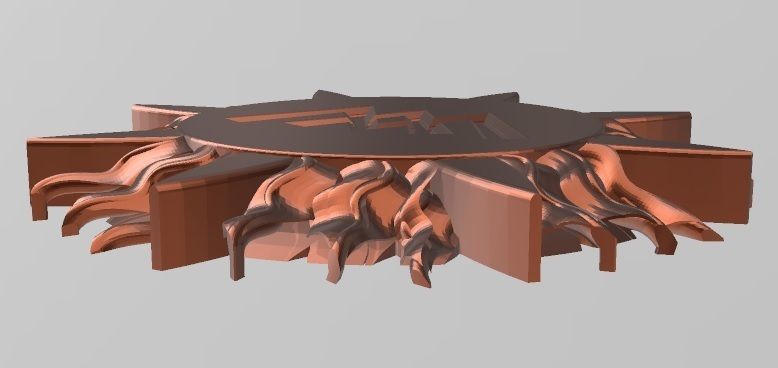 Ornament 1 cnc design wood 3D model_4