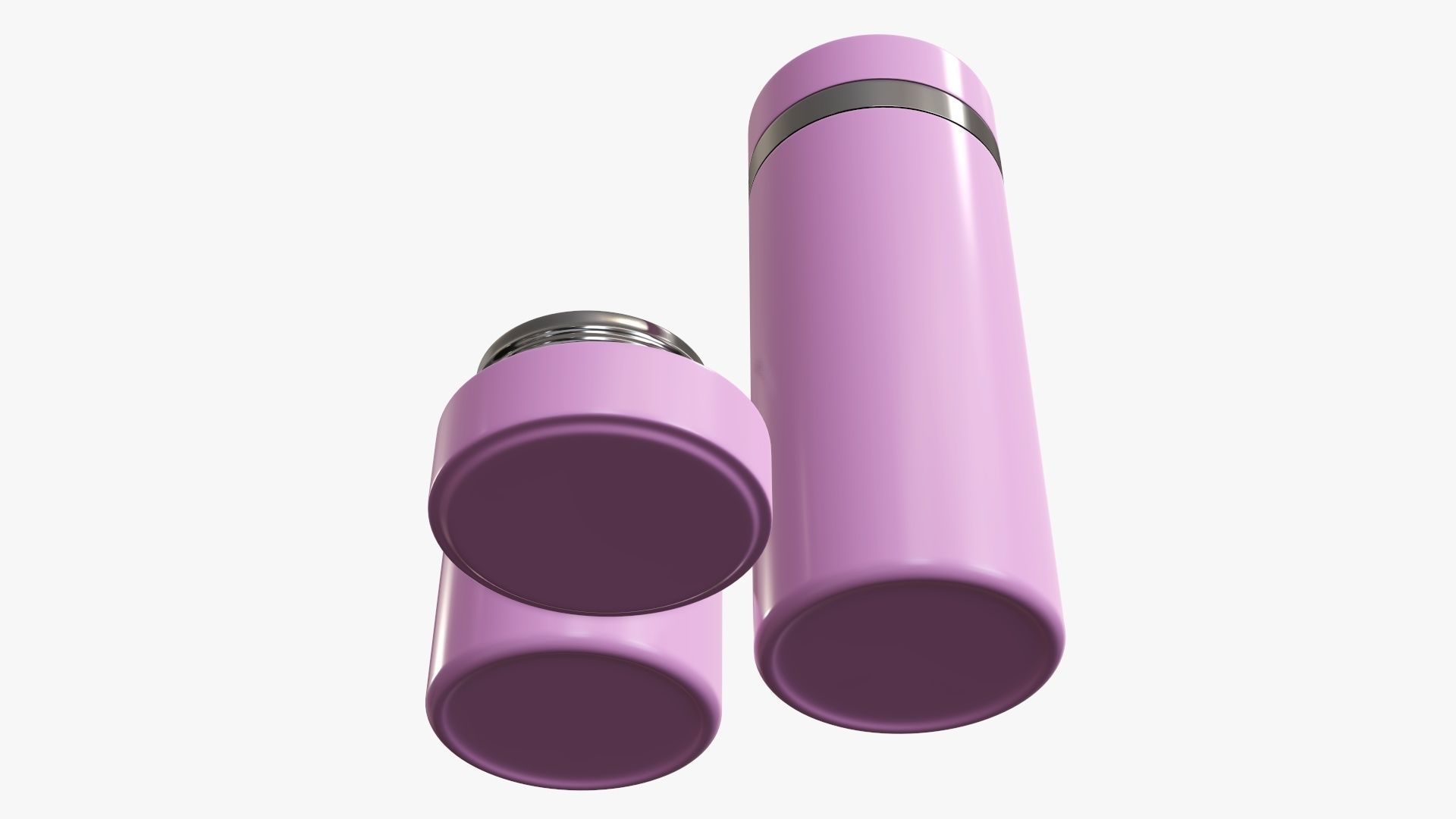 Thermos vacuum flask bottle 02 3D model_4