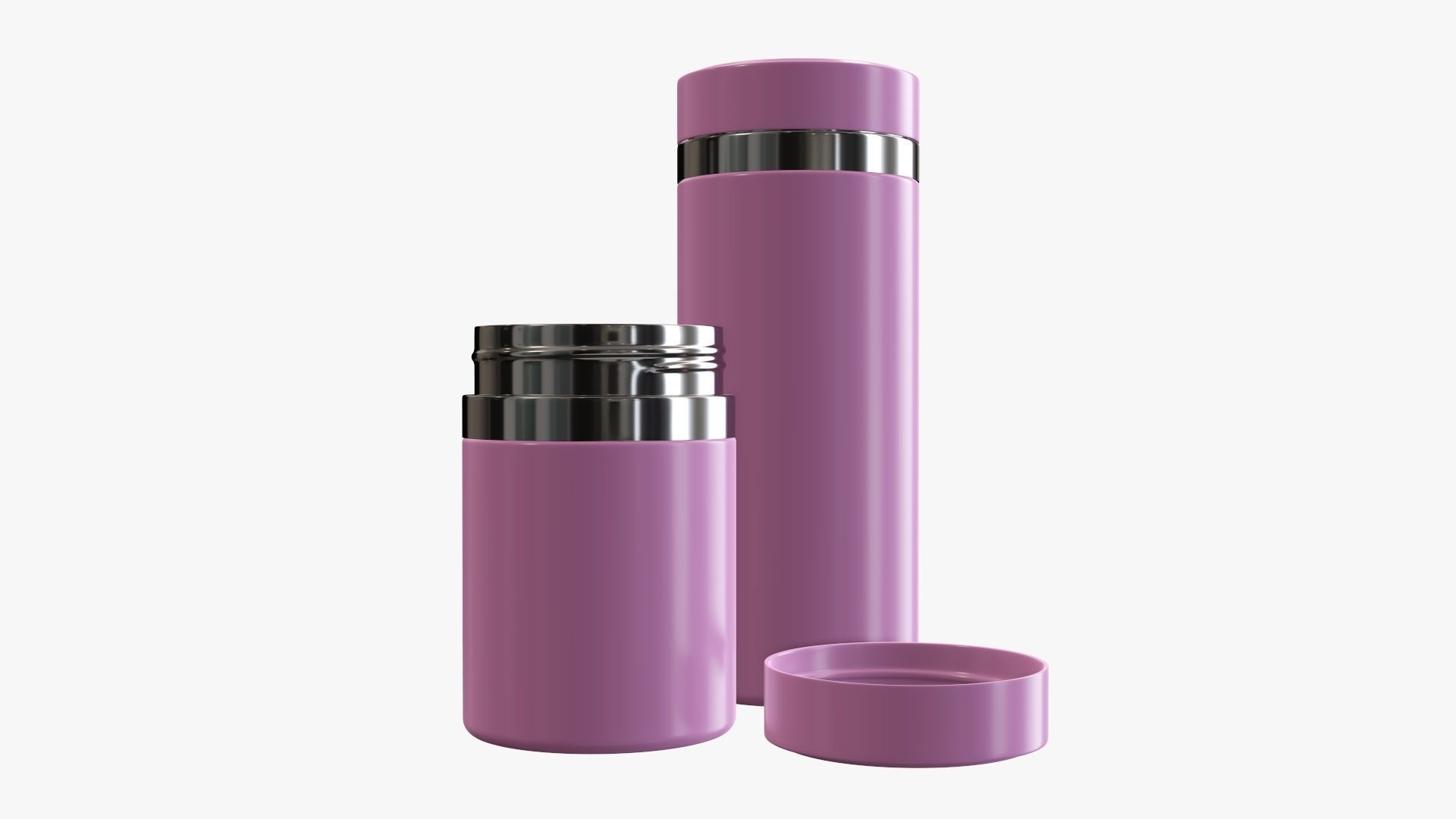 Thermos vacuum flask bottle 02 3D model_2
