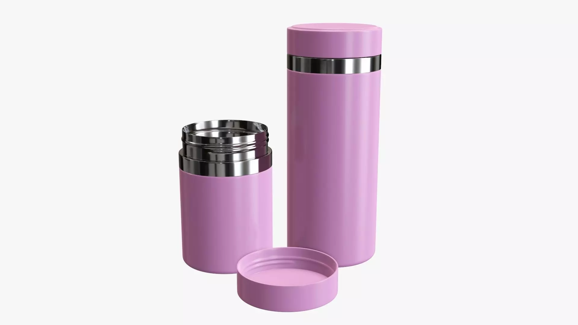 Thermos vacuum flask bottle 02 3D model_0