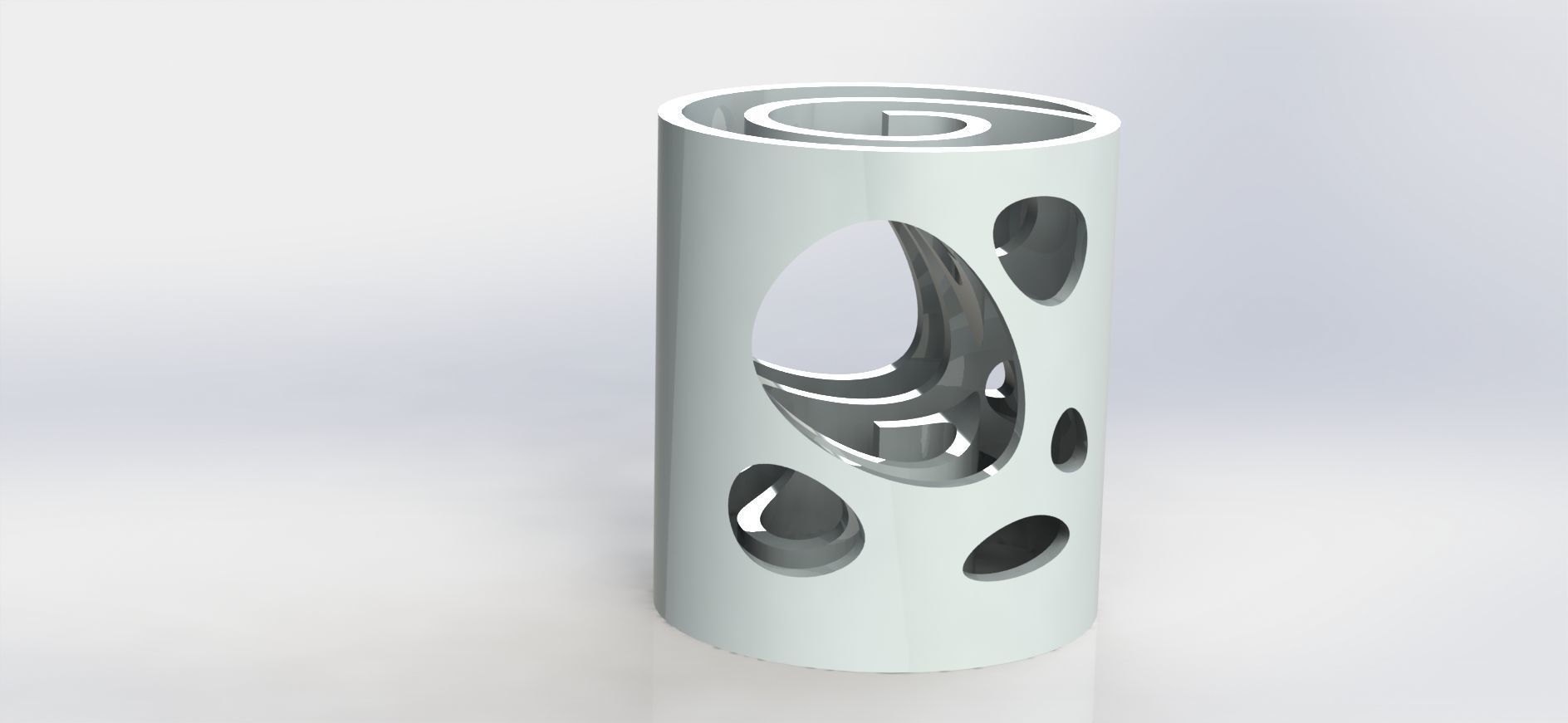 Labyrinth Pen Holder Water  3D print model_3