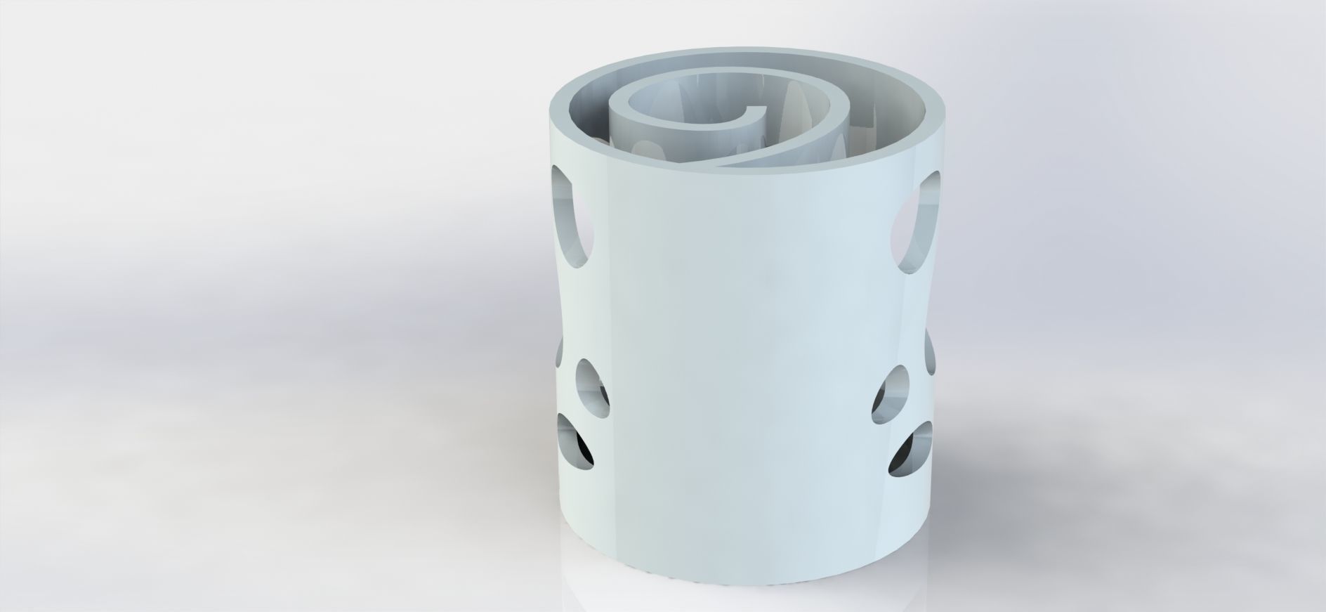 Labyrinth Pen Holder Water  3D print model_5
