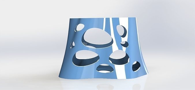 Organic Pen Holder Water  3D print model