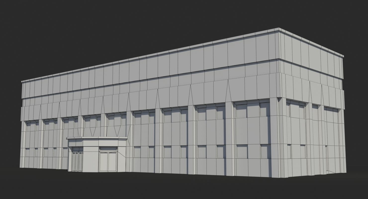 Factory x15 Low-poly 3D model_6