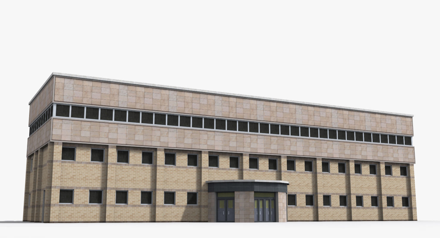 Factory x15 Low-poly 3D model_3