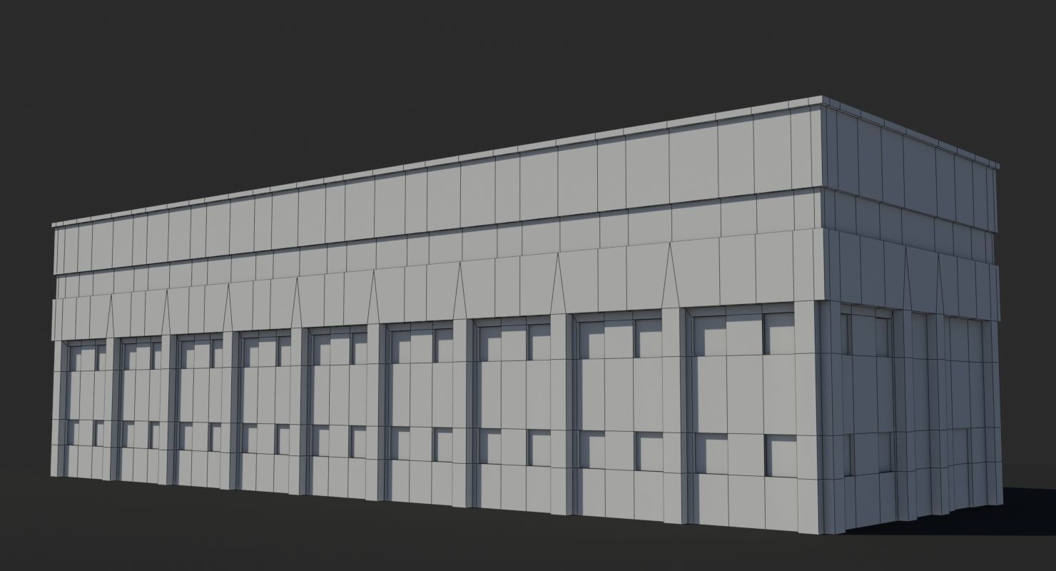 Factory x15 Low-poly 3D model_8