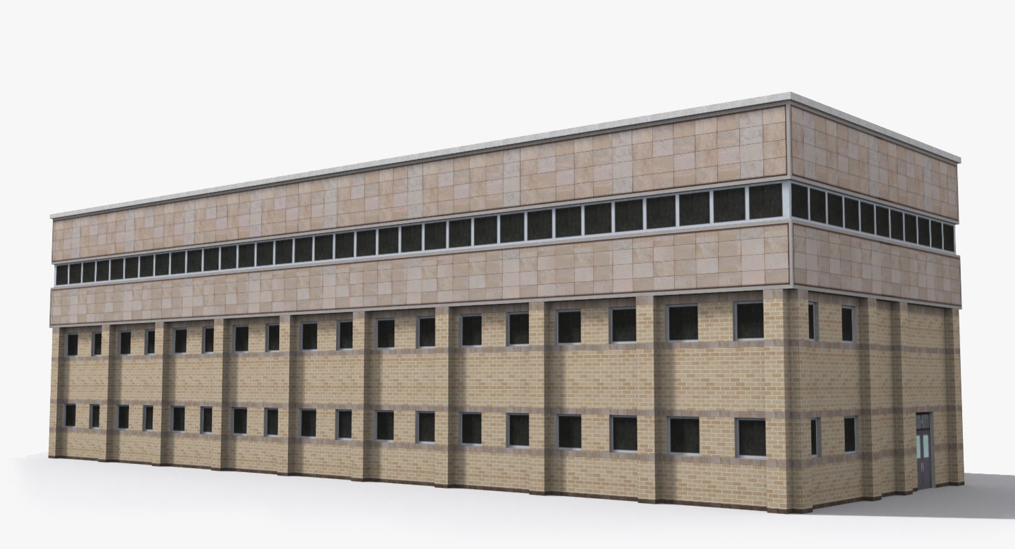 Factory x15 Low-poly 3D model_4