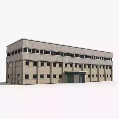 Factory x15 Low-poly 3D model