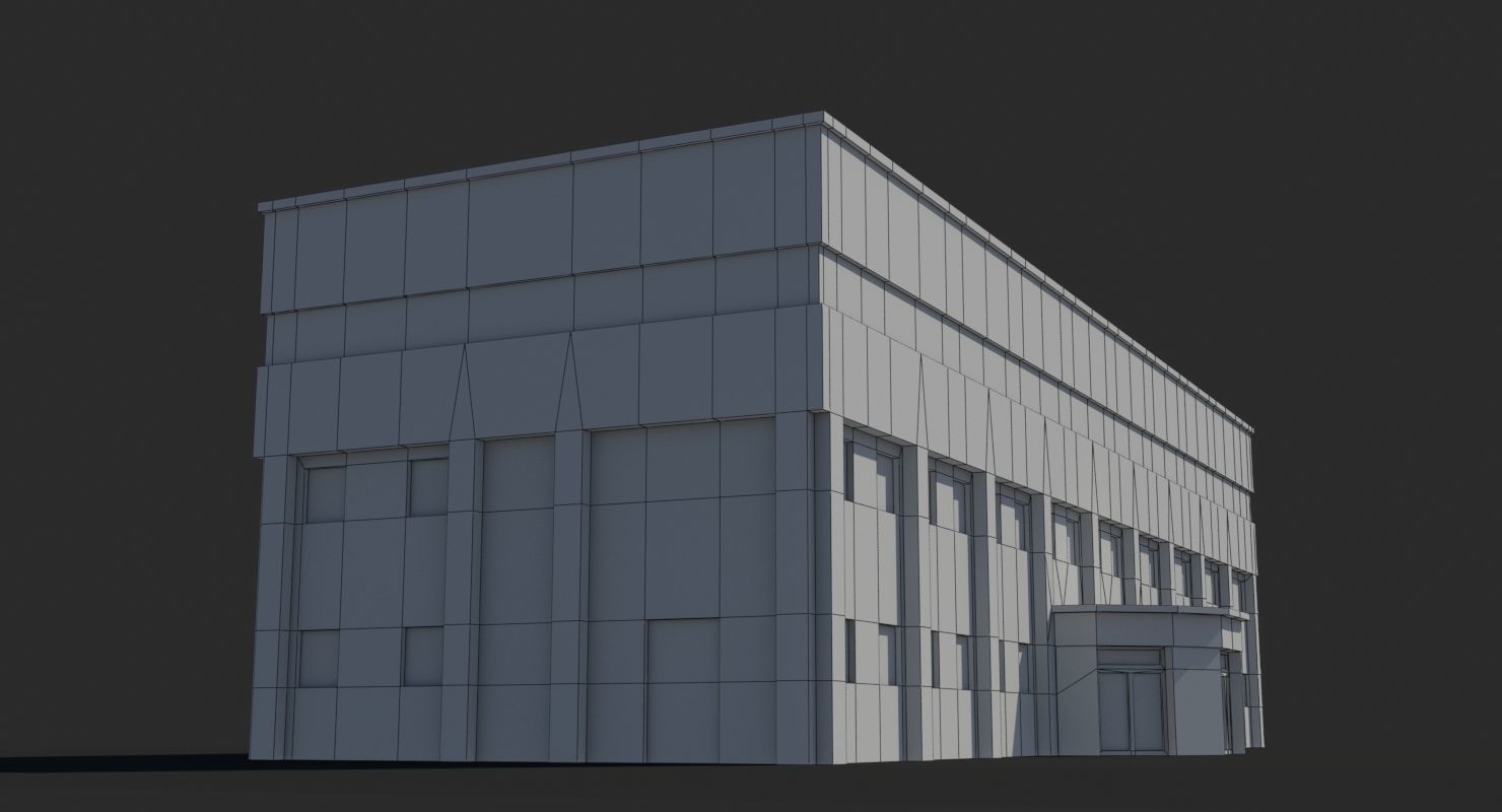 Factory x15 Low-poly 3D model_7