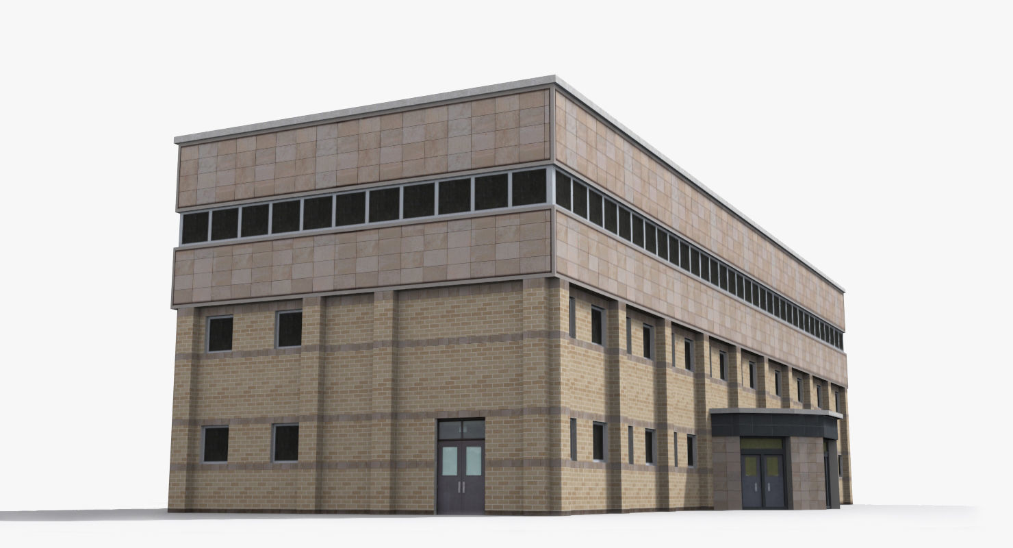 Factory x15 Low-poly 3D model_2