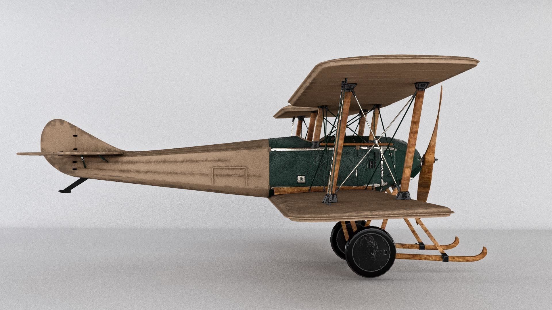 SPAD war Aircraft 3D model 3D model_2