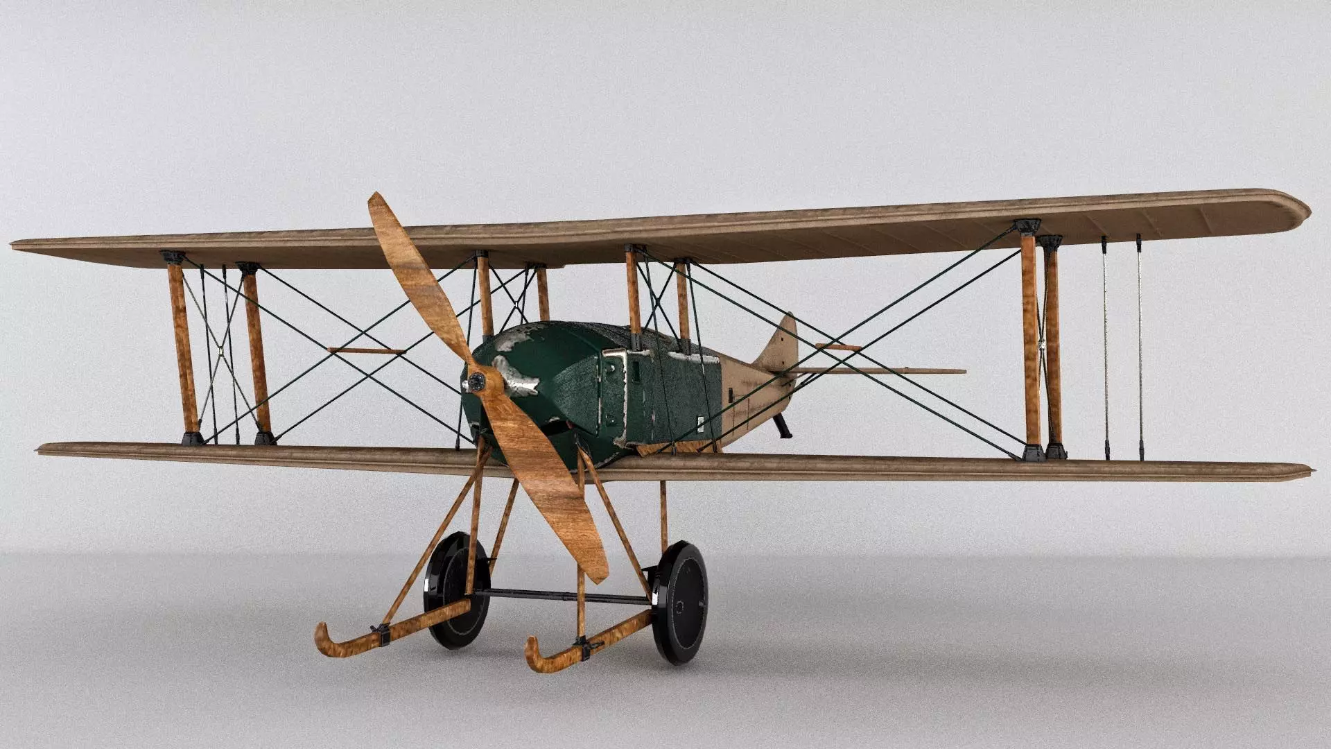 SPAD war Aircraft 3D model 3D model_0
