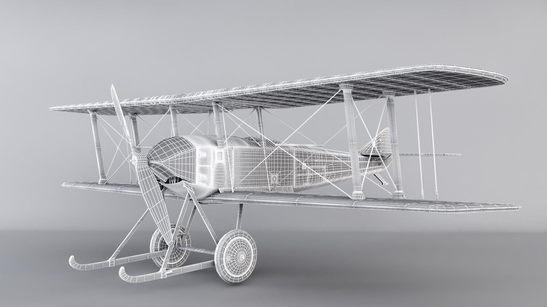 SPAD war Aircraft 3D model 3D model_9