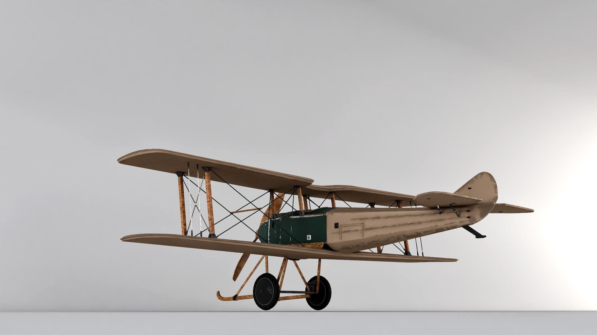 SPAD war Aircraft 3D model 3D model_8