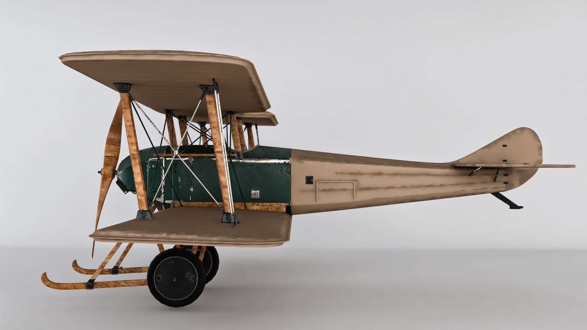 SPAD war Aircraft 3D model 3D model_4
