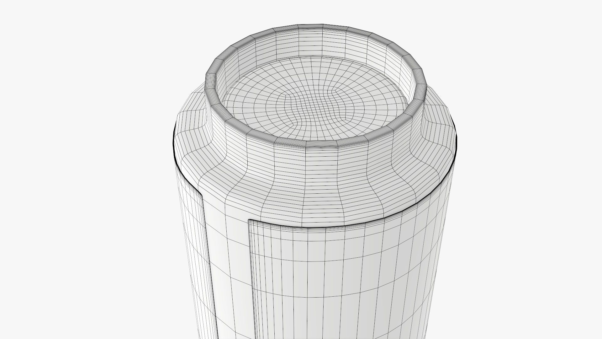 Vapor liquid bottle large box with transparent cap 3D model_9