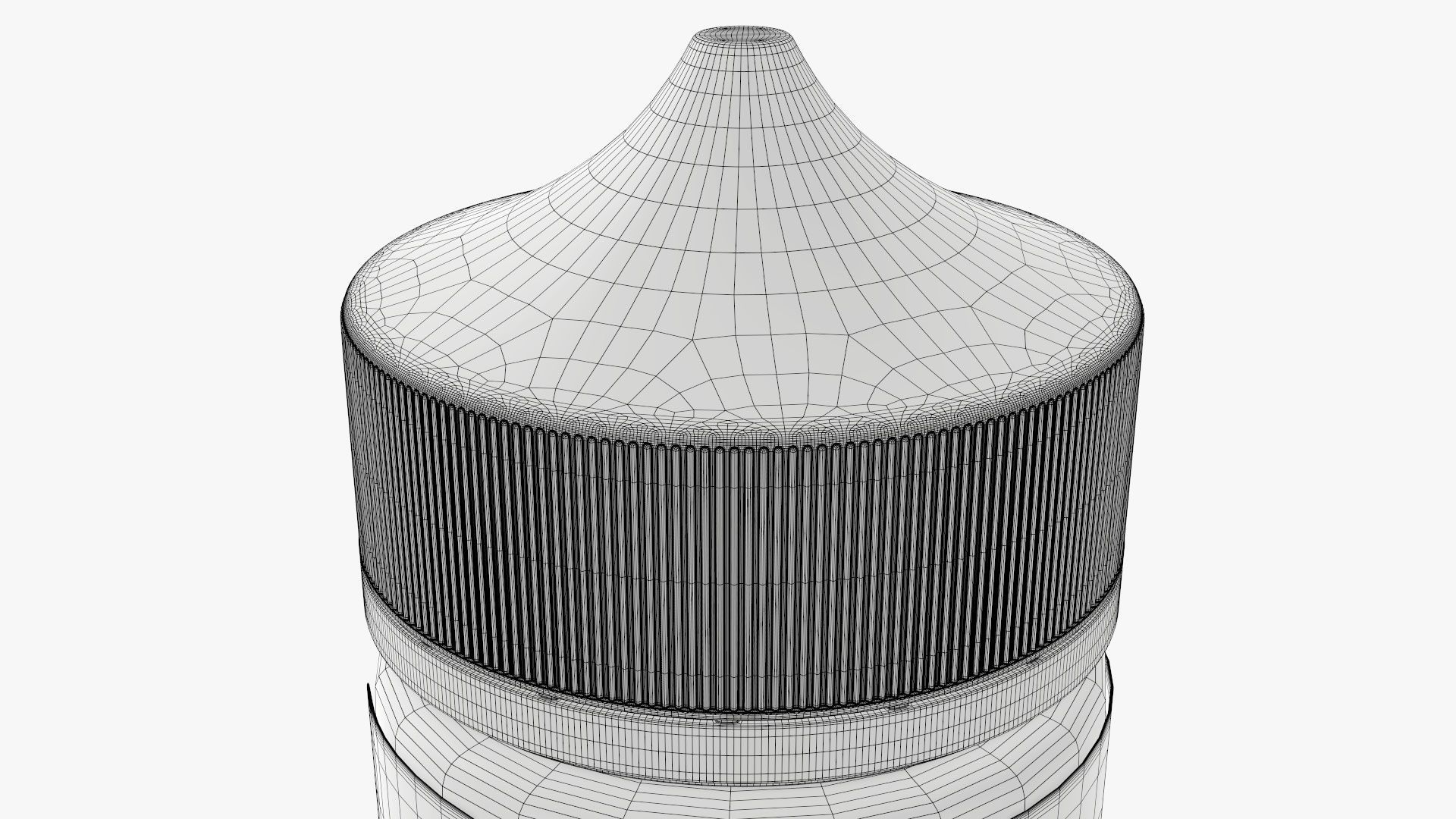 Vapor liquid bottle large box with transparent cap 3D model_6