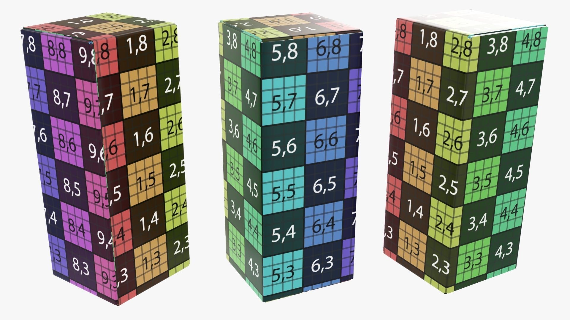 Vapor liquid bottle large box with transparent cap 3D model_4