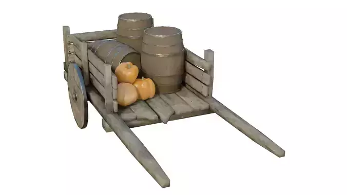 Medieval Cart Scene