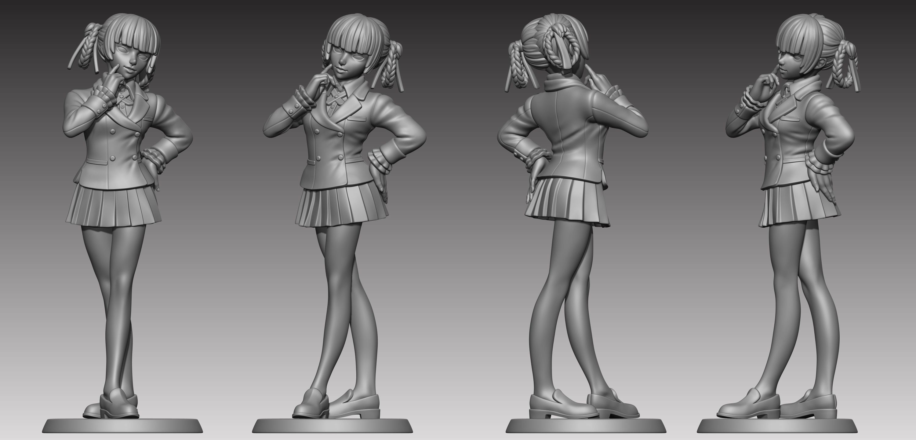 Kirari Momobami 3D print model_15