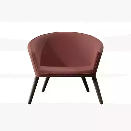Ditzel Lounge Chair-fabric red