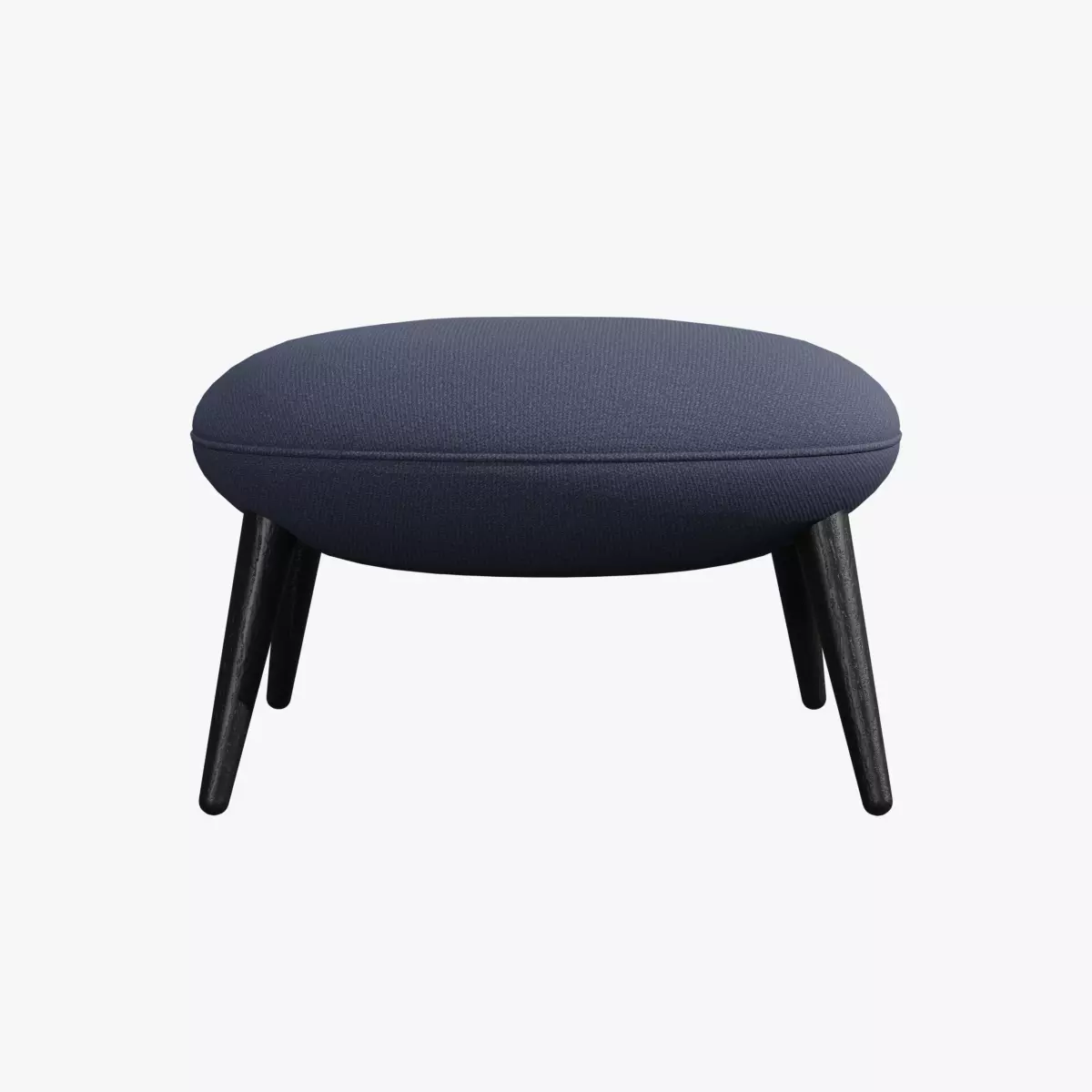 Swoon Ottoman-black lacquered Low-poly 3D model