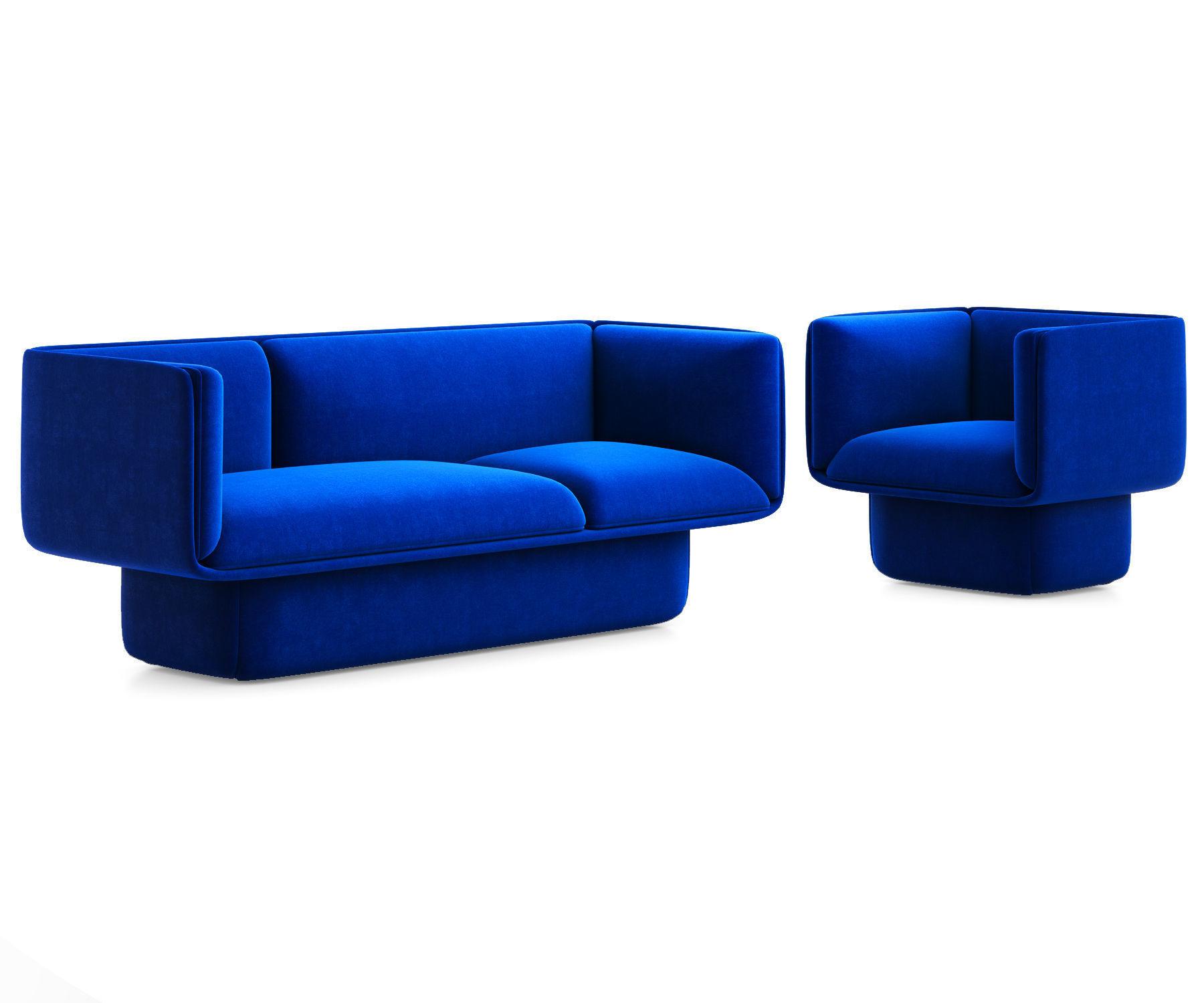 Block sofa and armchair by Mut Design 3D model CGTrader