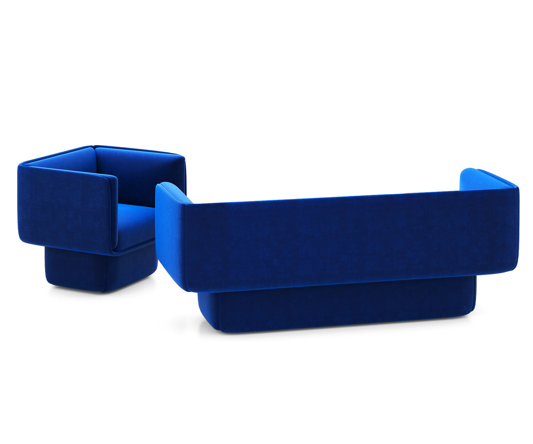 Block sofa and armchair by Mut Design 3D model CGTrader