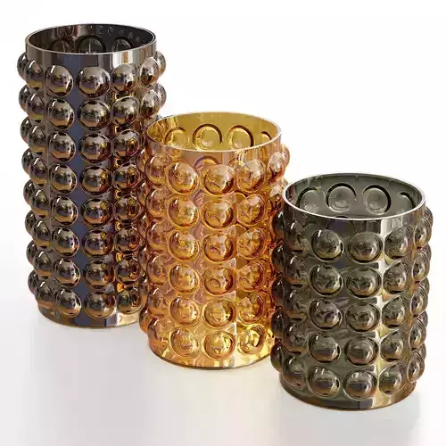 HM Small bubbled plant pot