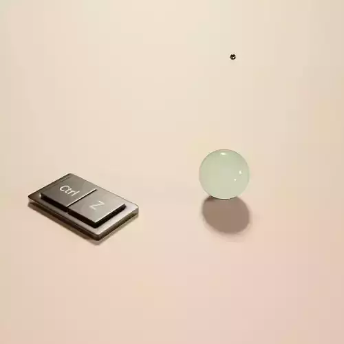 Ctrl-Z Animation with Ball 3D model
