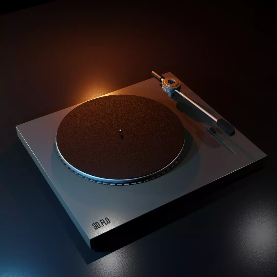 Pick-up Vinyl Free 3D model_0