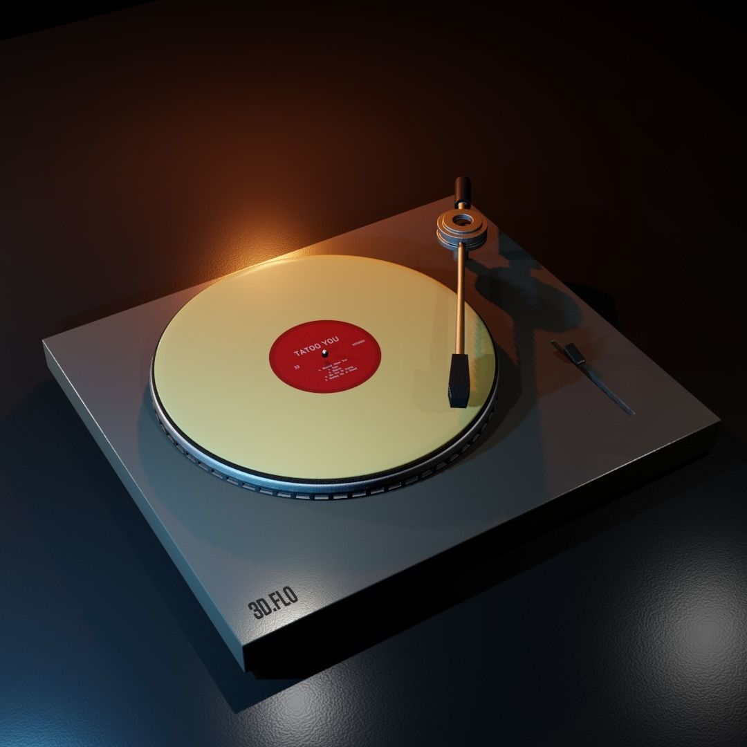 Pick-up Vinyl Free 3D model_3