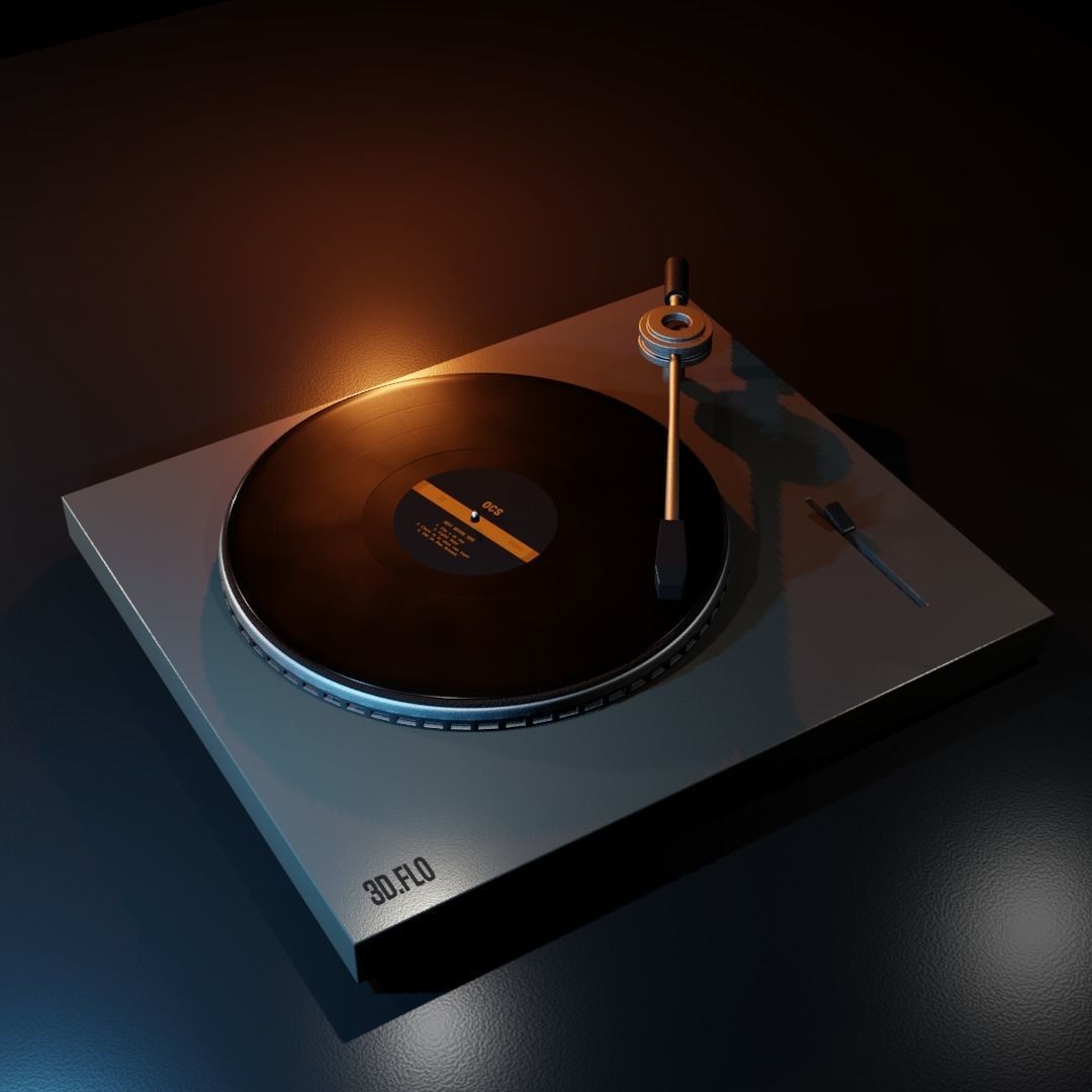 Pick-up Vinyl Free 3D model_5