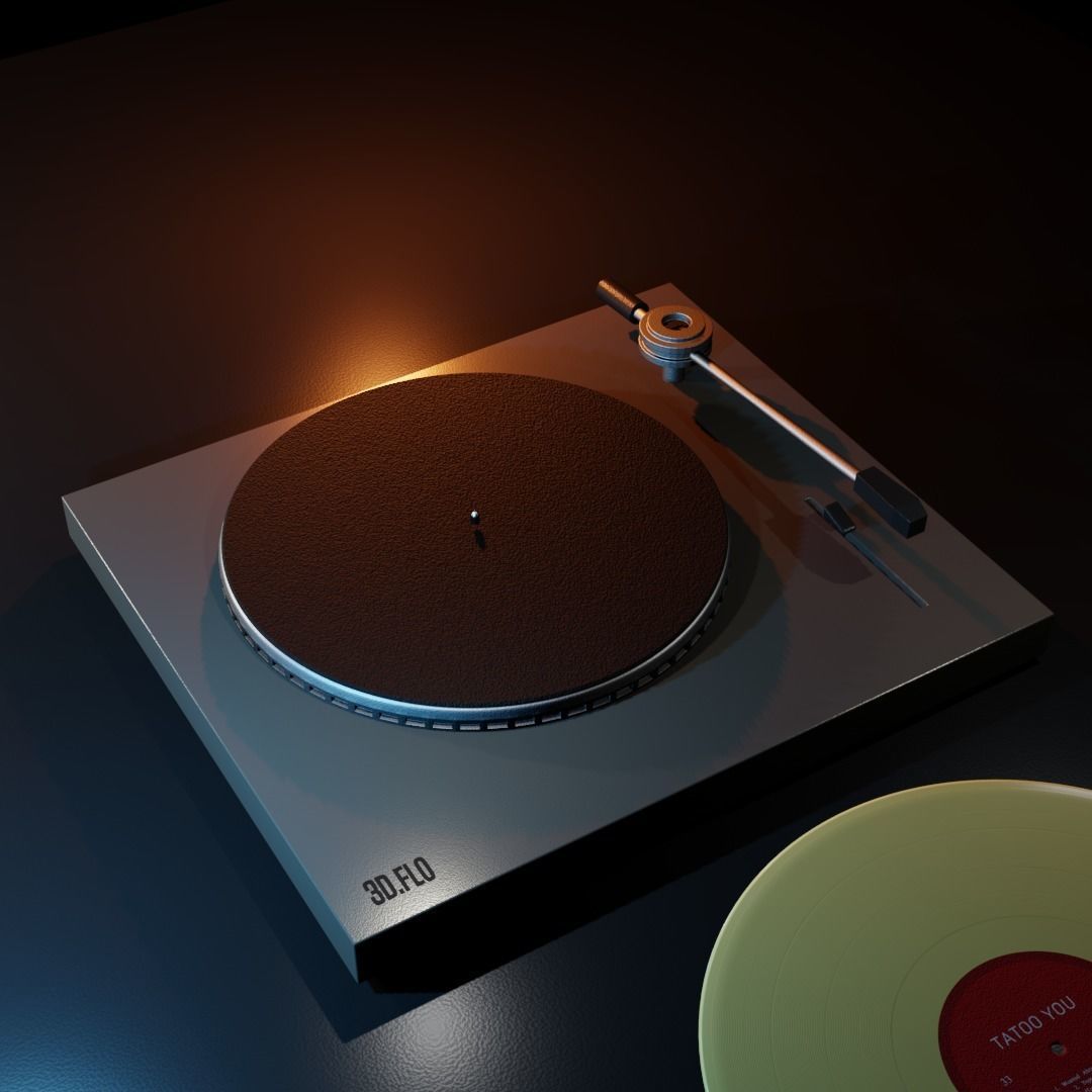 Pick-up Vinyl Free 3D model_1